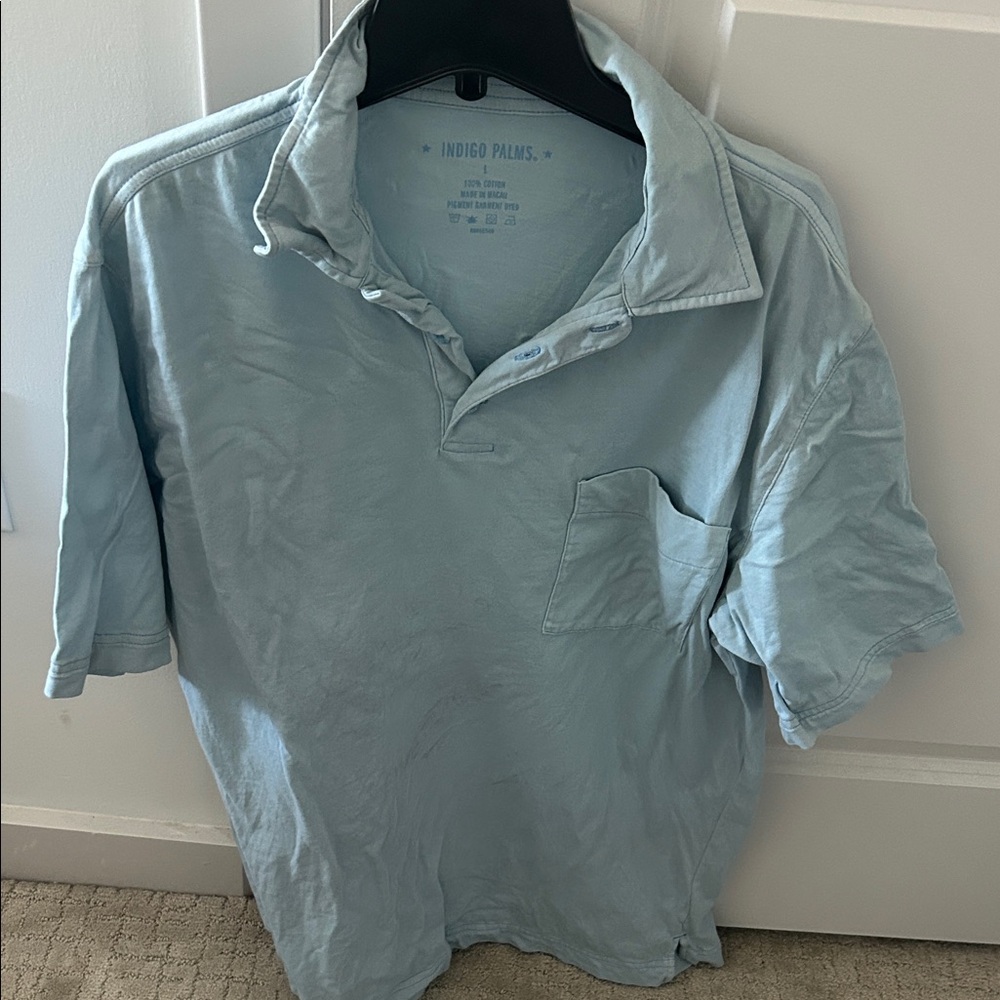 Men's Sky Blue Polo Shirt